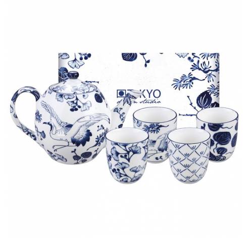Flora Japonica Teaset 1.25L + 4 cups 170ml, giftbox /6  Tokyo Design Studio