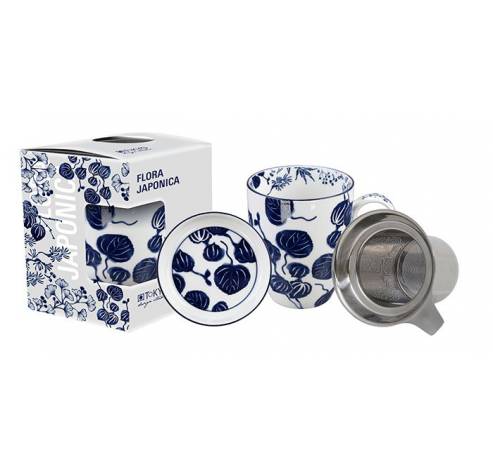Flora Japonica Mug+Filter+Teatip, 380ml, giftbox, Ivy /24  Tokyo Design Studio