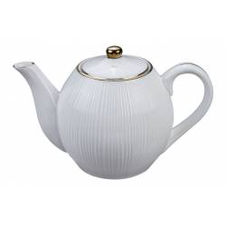 Tokyo Design Studio Nippon White Teapot 0.60L, Lines, giftbox /18 