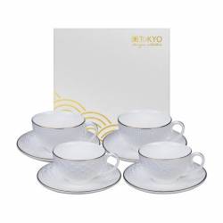 Tokyo Design Studio Nippon White Cup&Saucer Set/4, 100ml, giftbox /6 
