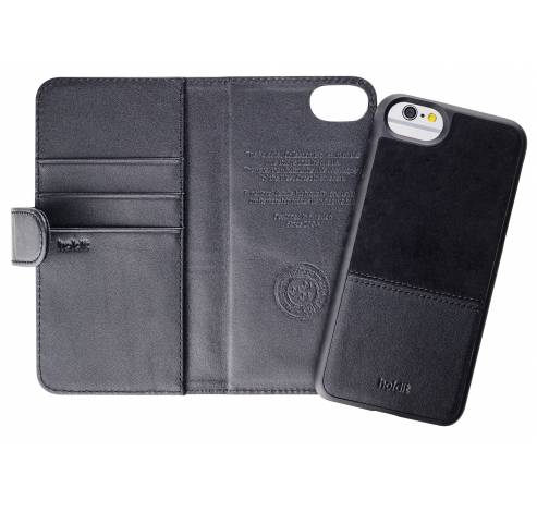 iPhone 8/7/6s/6 selected wallet magnetisch leder zwart  Holdit