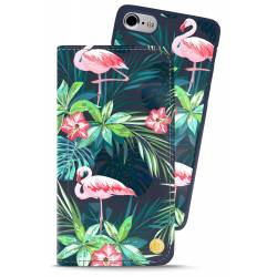 Holdit iPhone 8/7/6s/6 wallet style magnetisch flamingo bloom 