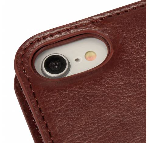 iPhone SE (2020)/8/7/6 wallet hoesje magnetisch berlin donker bruin  Holdit