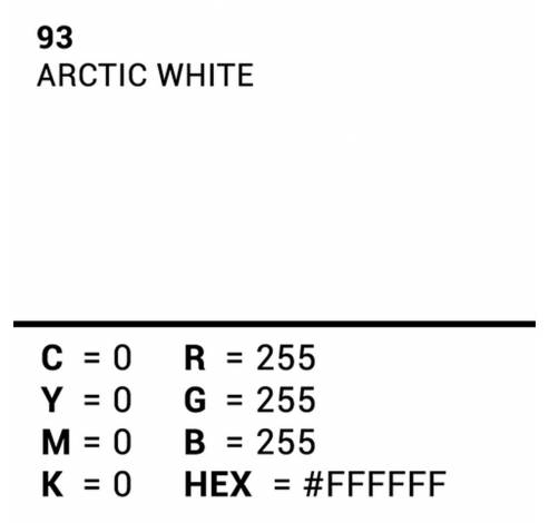Achtergrondpapier 01 Arctic White 1.35x11  Falcon Eyes