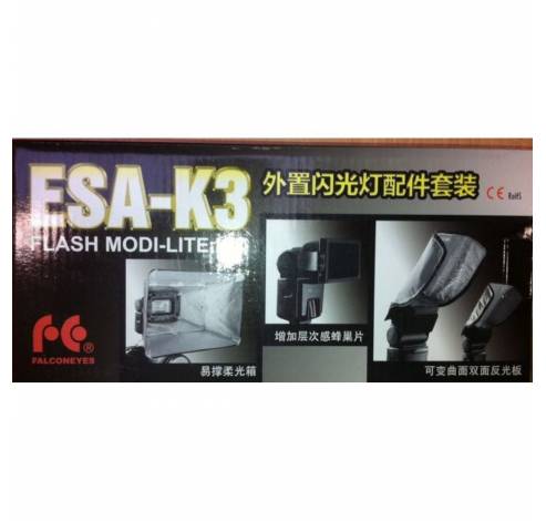 Speedlite Camera Flitser Strobist Set ESA-K3  Falcon Eyes