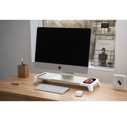 Desktop stand draadloos laden hout/wit  Xtreme Mac