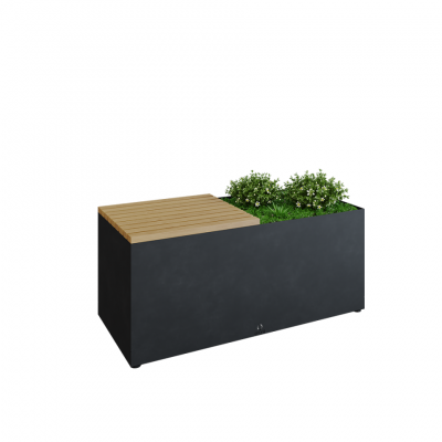 Herb Garden Bench Black 