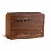 Brick Click Clock Walnut / LED Red 