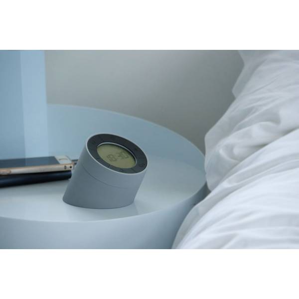 Edge Light Alarm Clock Grey 