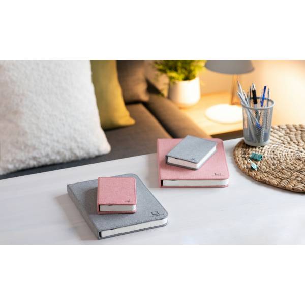 Mini Smart Book Light Linen Blush Pink 