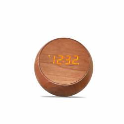 Tumbler Click Clock Natural Cherry Wood 