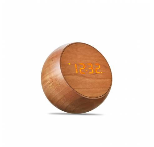 Tumbler Click Clock Natural Cherry Wood  Gingko