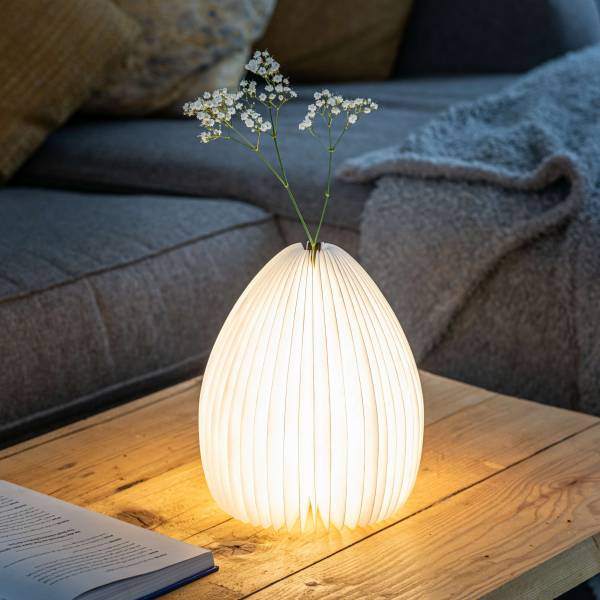 Smart Vase Light Natural white ash wood 