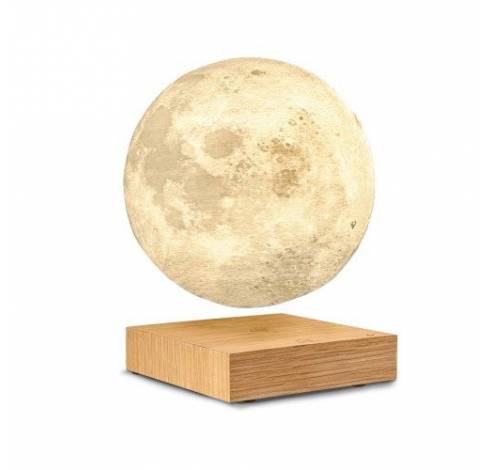 Smart Moon Lamp Natural white ash wood  Gingko