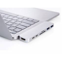 Hyper USB-C Adapter Thunderbolt 3 MacBook Pro Silver 