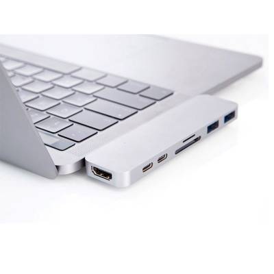 USB-C Adapter Thunderbolt 3 MacBook Pro Silver  Hyper