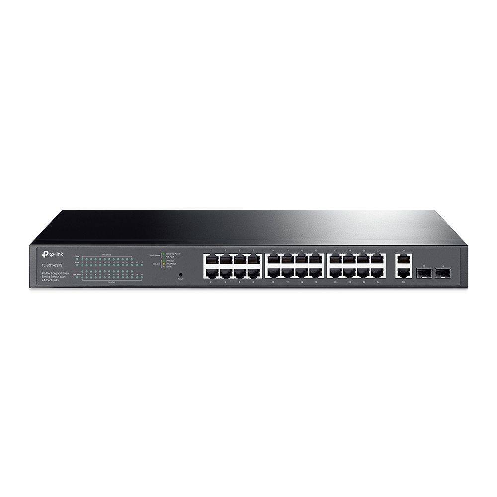 TP-link Switch TL-SG1428PE New 28-Port Gigabit Easy Smart Switch with 24-Port PoE+