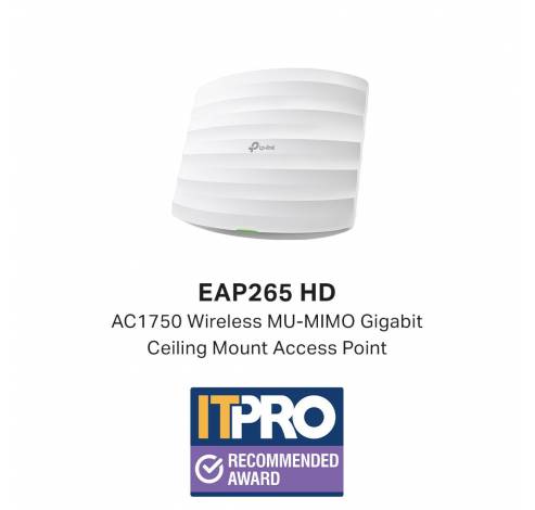 EAP265 HD AC1750 Draadloos MU-MIMO Gigabit Access Point Plafondmontage  TP-link