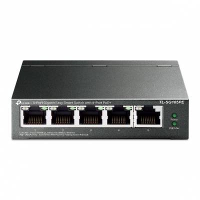 TL-SG105PE 5-poorts Gigabit Easy Smart Switch met 4-poorts PoE+  TP-link