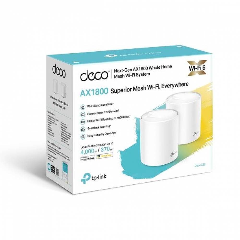 TP-link Access Point Deco X20 AX1800 dual-band Wifi 6 Mesh System 2pack