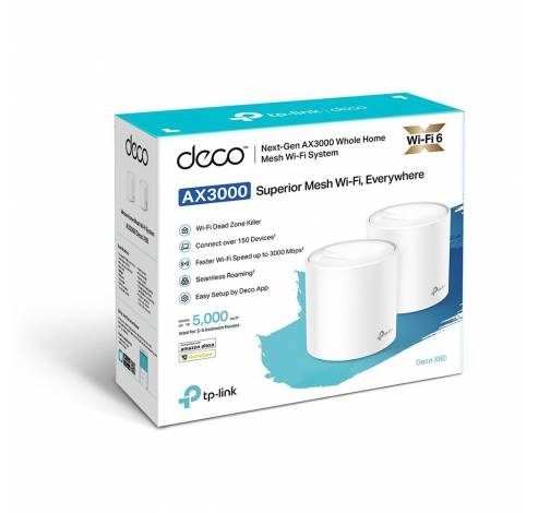 AX3000 Whole Home Mesh Wi-Fi 6 System (2 pack)  TP-link
