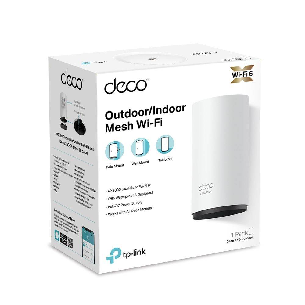 TP-link WiFi-repeater AX3000 outdoor/indoor whole home mesh wifi 6-unit