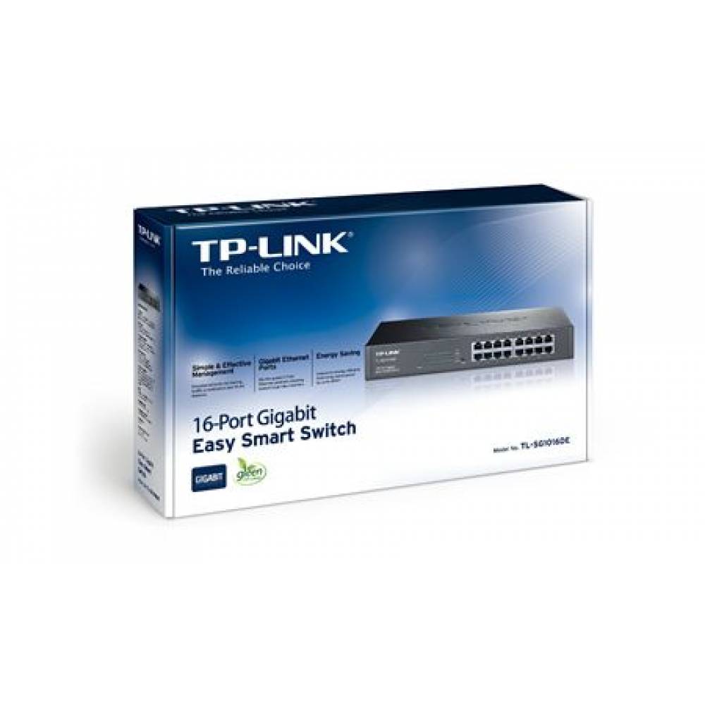TP-link Switch Gigabit easy smart switch met 16 aansluitingen