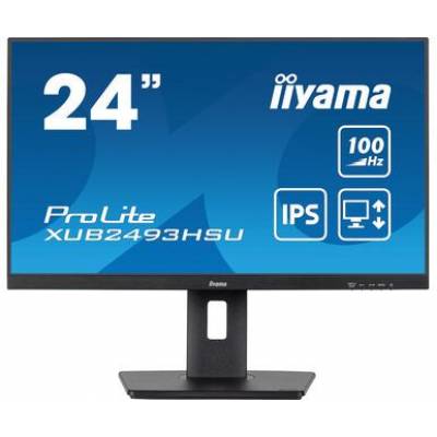 Prolite 24inch IPS monitor met USB-hub, 100Hz verversingssnelheid en 150mm in hoogte verstelbare voet  Iiyama