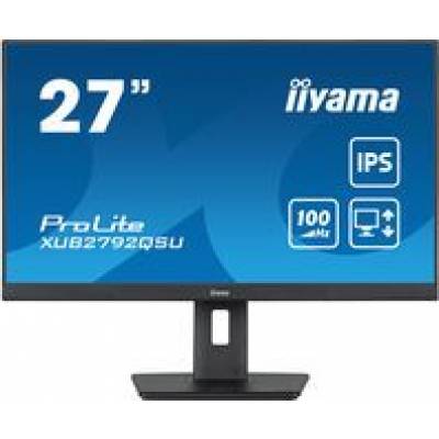 Prolite 27inch WQHD IPS-monitor met USB-hub, 150mm in hoogte verstelbare voet en 100Hz verversingssnelheid  Iiyama