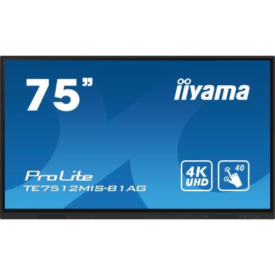 Prolite 75inch interactief 4K UHD-touchscreen voor een betere interactieve samenwerking  Iiyama