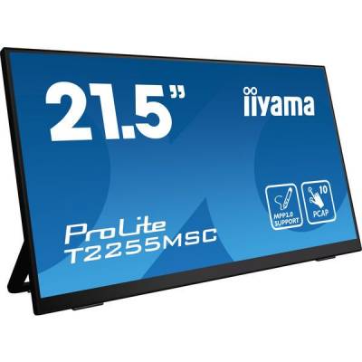 Prolite 21.5inch multi-touch monitor met edge-to-edge glas, anti-vingerafdruk coating, actieve stylusondersteuningen (MPP 2.0) en een flexibele standaard  Iiyama