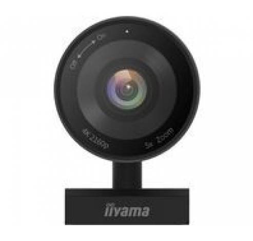 Stijlvolle en discrete professionele 4K-webcam met ingebouwde microfoon en Auto Tracking  Iiyama