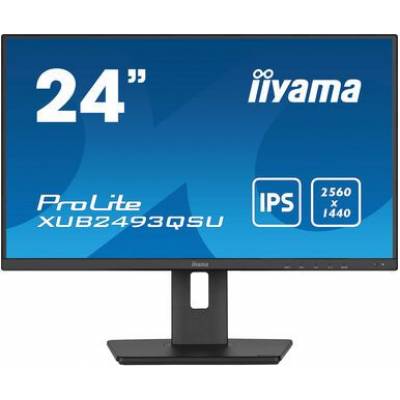 PROLITE 24inch IPS monitor met edge-to-edge glas en een in hoogte verstelbare voet 