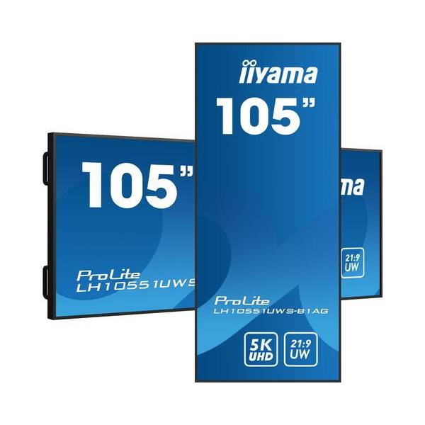 Iiyama PROLITE 105inch Professional 5KUW Display voor gespecialiseerde 21:9 panoramische commerciële signage