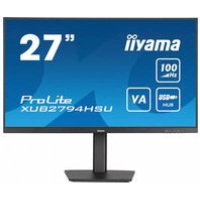 PROLITE 27inch Full HD monitor met VA-paneel, 100Hz verversingssnelheid en 15cm in hoogte verstelbare voet 