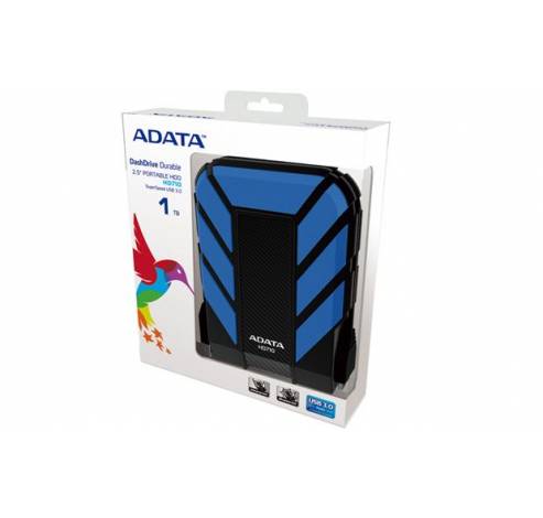 1TB DashDrive Durable HD710 - Black/Blue  Adata