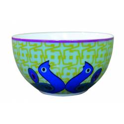 Images d'Orient Bowl BIRDS OF PARADISE, porcelain, 12cm 