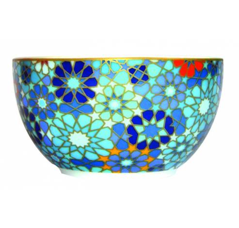 Bowl MOUCHARABIEH BLUE, porcelain, 12cm  Images d'Orient