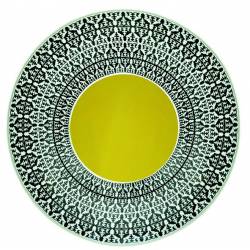 Images d'Orient Plate SAFRA, Jade porcelain, 30.5cm 