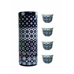 Images d'Orient Tin box with 4 coffee cups 60ml, KAOKAB 