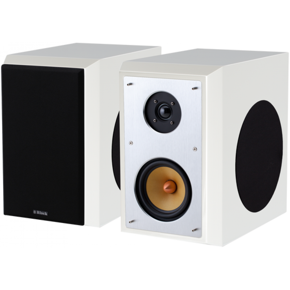 Block Luidspreker S-100 speaker white (pair)