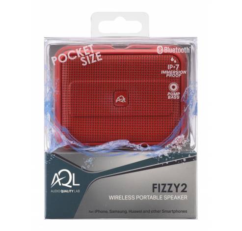 Fizzy2 mini luidspreker BT rood  AQL