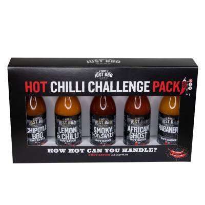 HOT Chilli Challenge Pack 5 x 52 ML  Not Just BBQ