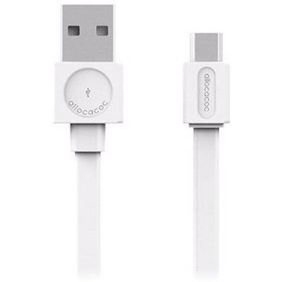 USB Cable MicroUSB Basic White  Allocacoc