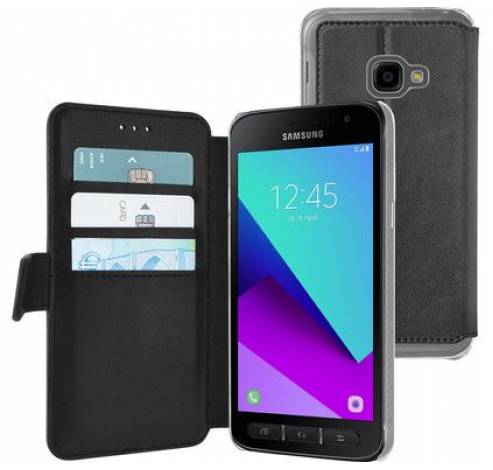 Azuri wallet case grey samsung xcover 4  Azuri