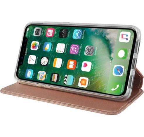 bookletcase met magnetische sluiting - goud roze - voor iPhone X/Xs  Azuri