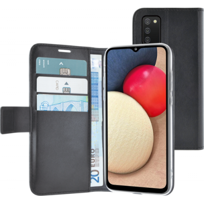 Wallet case Samsung Galaxy A02S black 