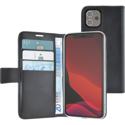 Wallet case iPhone 12 mini black 