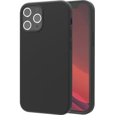 Liquid silicone case iPhone 12/PRO black 