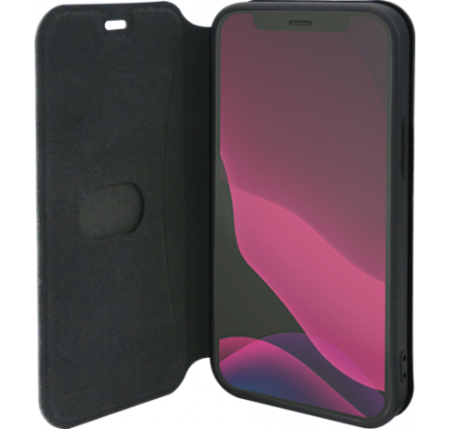 Liquid silicon walletcase iPhone 12/12 PRO black  Azuri